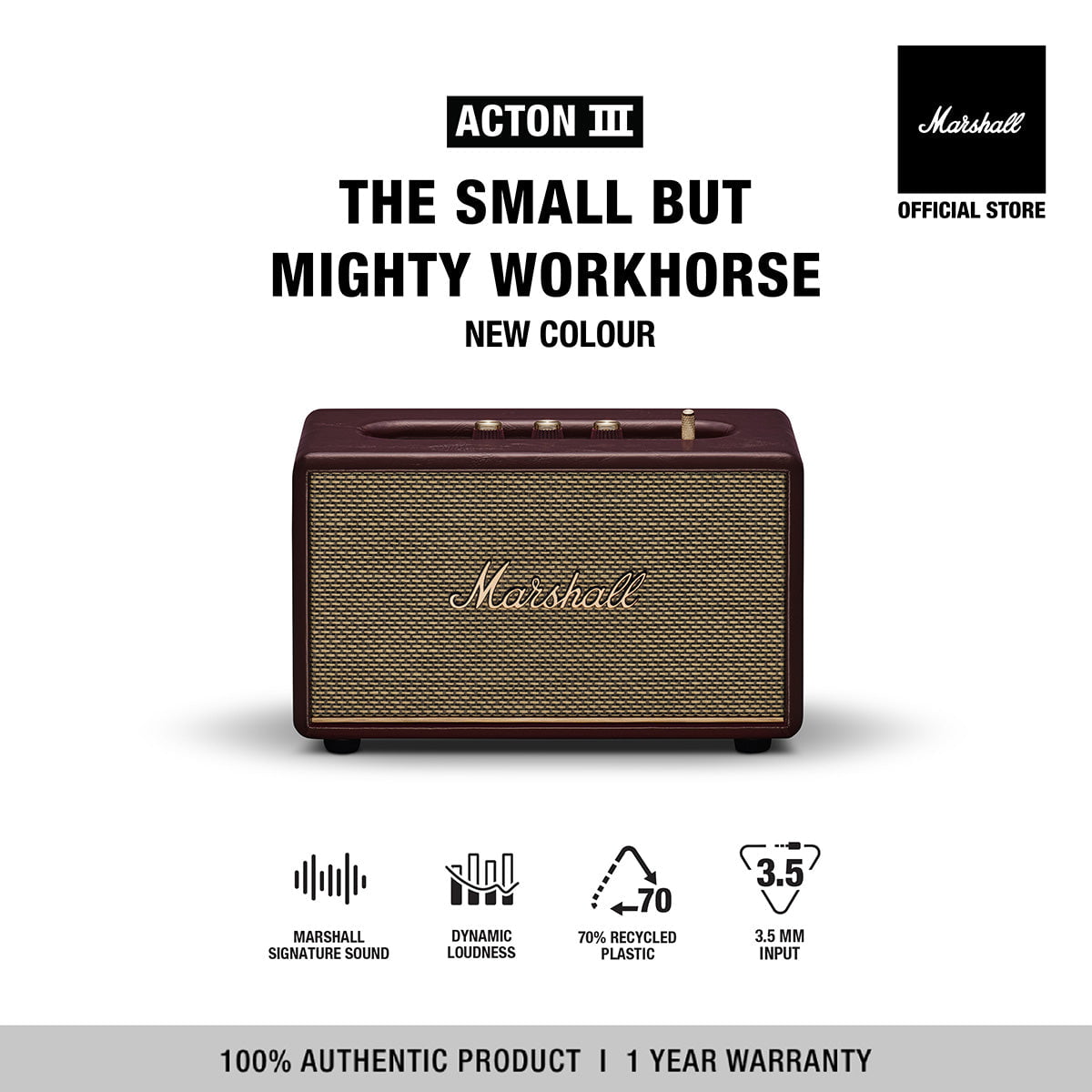 MARSHALL ACTON III SPEAKER (MARSHALL SPEAKER, BLUETOOTH SPEAKER