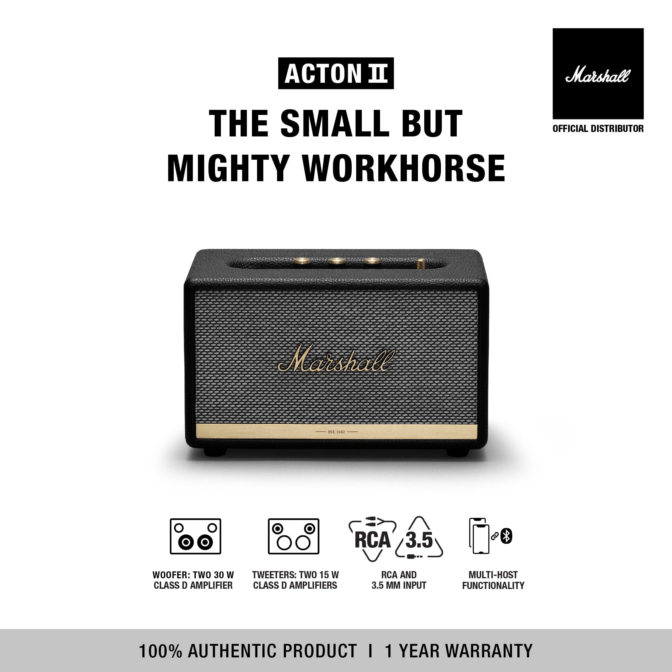 Marshall acton 2 sales bluetooth speaker review