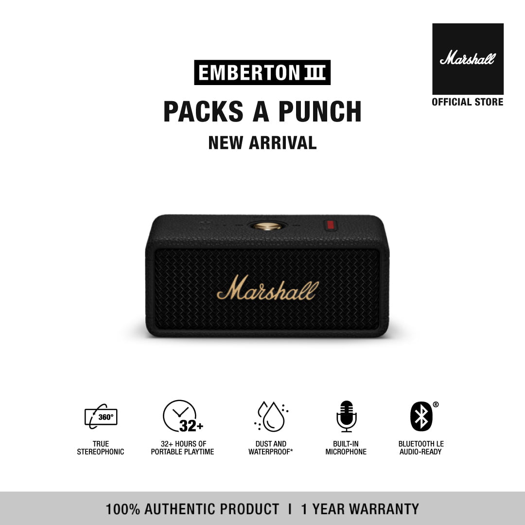 Marshall hotsell Emberton Portable Bluetooth Speaker - Cream - BRAND NEW