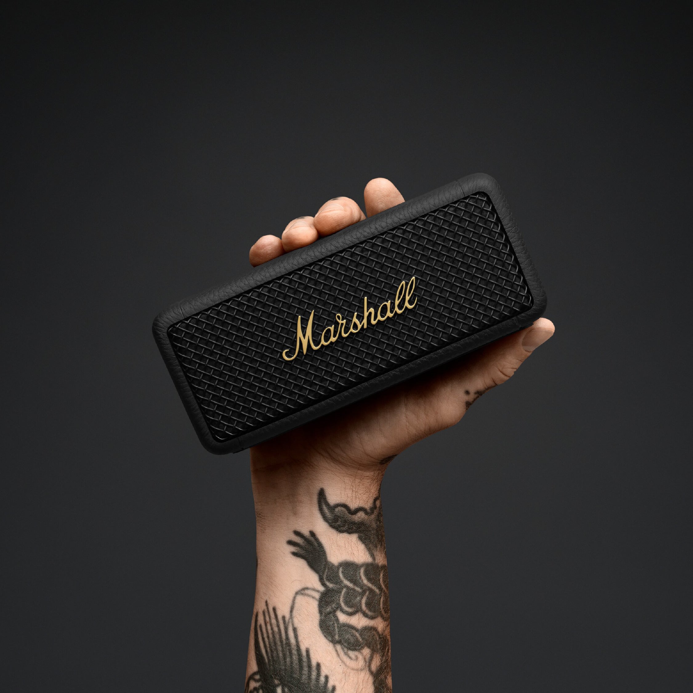 Marshall Emberton II Portable Waterproof Wireless Speaker (Black & Brass)