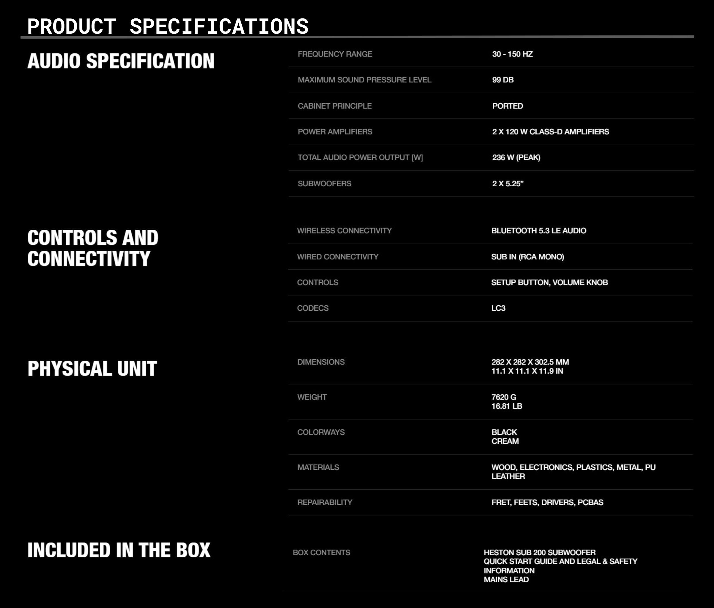 NEW ARRIVAL l BUNDLE SET] MARSHALL HESTON 120 + MARSHALL HESTON SUB 2