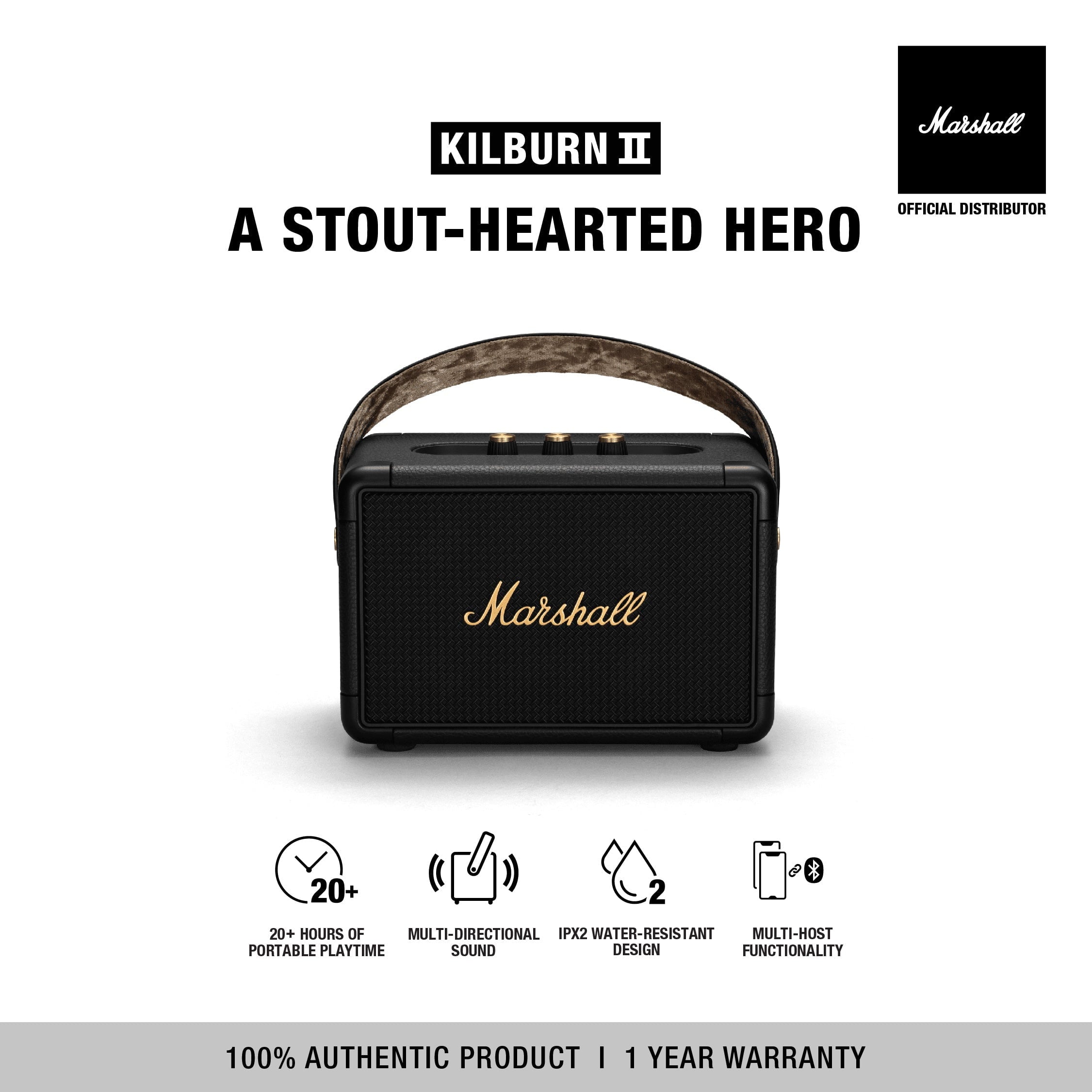 MARSHALL KILBURN II SPEAKER (MARSHALL SPEAKER, BLUETOOTH SPEAKER