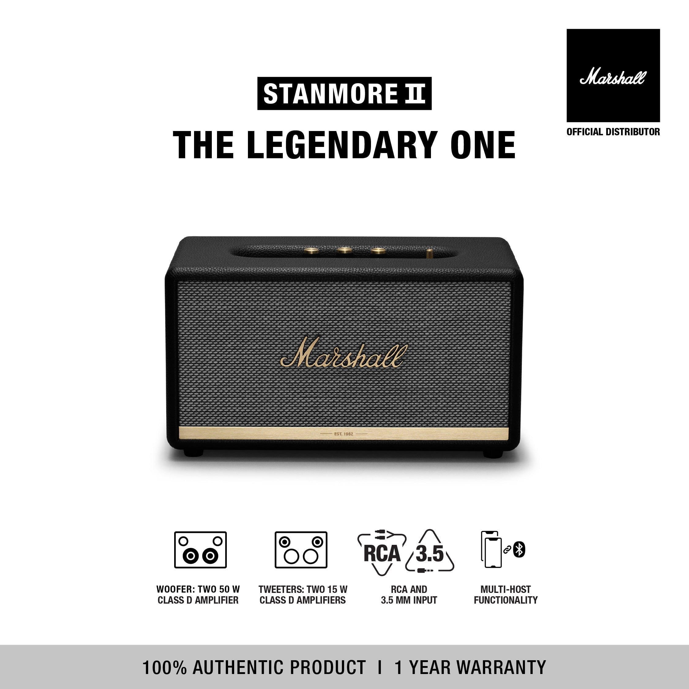 Marshall bluetooth speaker stanmore 2024 2