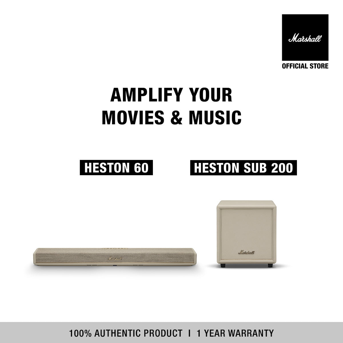 NEW ARRIVAL l BUNDLE SET] MARSHALL HESTON 60 + MARSHALL HESTON SUB 20