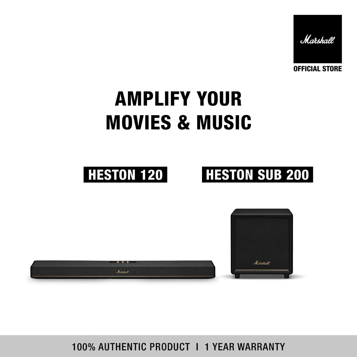 BUNDLE MARSHALL HESTON 120 + MARSHALL HESTON SUB 200